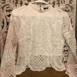 Long sleeve lace top
